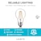 Luxrite A19 Edison LED Light Bulbs 8W (60W Equivalent) 800LM 3000K Soft White Dimmable E26 Base 6-Pack LR21613-6PK - alternate 4
